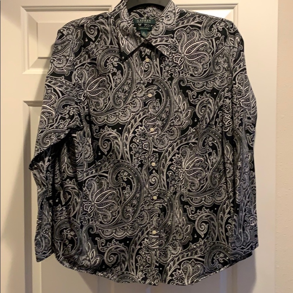 Lauren by Ralph Lauren 2X non iron dress blouse